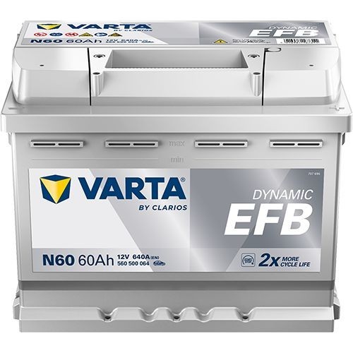 Batterie (de voiture) VARTA 60.0 - ref. 560500064K262