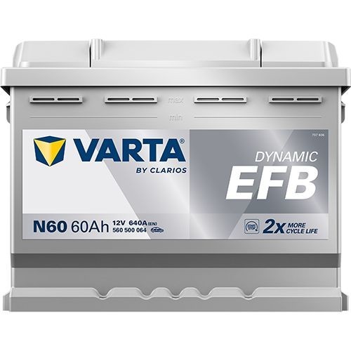 Batterie (de voiture) VARTA 60.0 - ref. 560500064K262