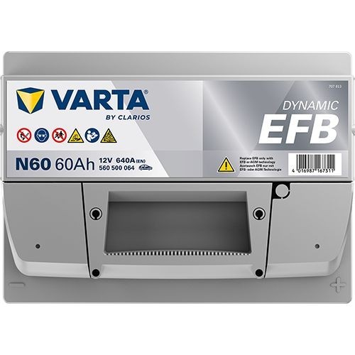 Batterie (de voiture) VARTA 60.0 - ref. 560500064K262