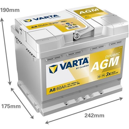 Batterie (de voiture) VARTA 60.0 - ref. 560901068K262