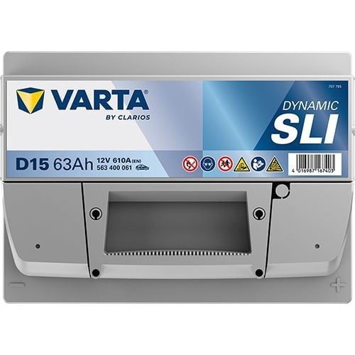 Batterie (de voiture) VARTA 63.0 - ref. 563400061K262