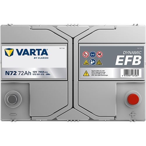 Batterie (de voiture) VARTA 72.0 - ref. 572501076K262