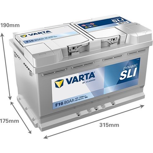 Batterie (de voiture) VARTA 80.0 - ref. 580400074K262