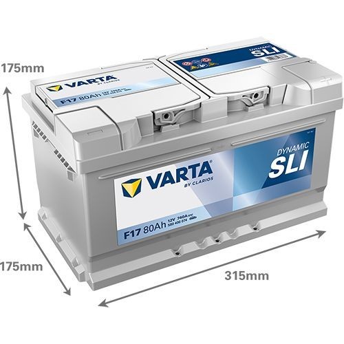 Batería (de coche) VARTA 80.0 - ref. 580406074K262