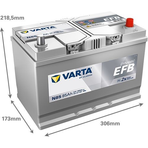 Batterie (de voiture) VARTA 85.0 - ref. 585501080K262