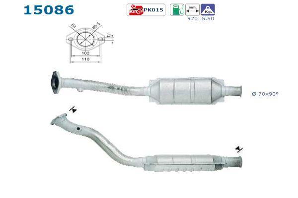 Catalyseur (Pot catalytique) AS 15086