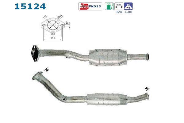 Catalyseur (Pot catalytique) AS ref. 15124