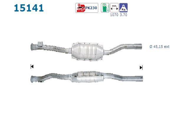 Catalyseur (Pot catalytique) AS ref. 15141