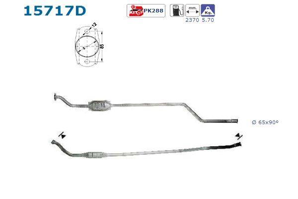 Catalyseur (Pot catalytique) AS ref. 15717D