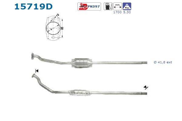 Catalyseur (Pot catalytique) AS ref. 15719D