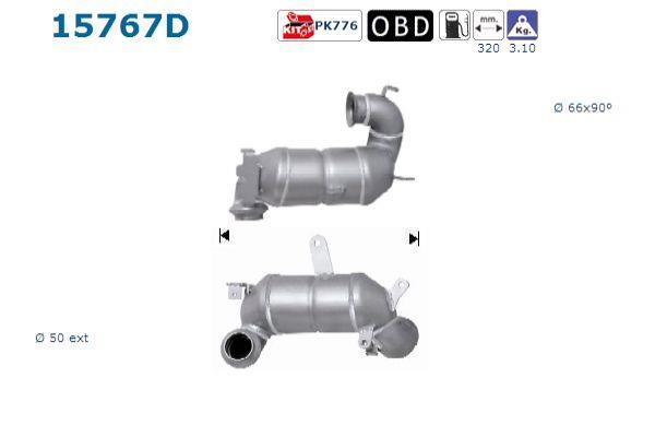 Catalyseur (Pot catalytique) AS ref. 15767D