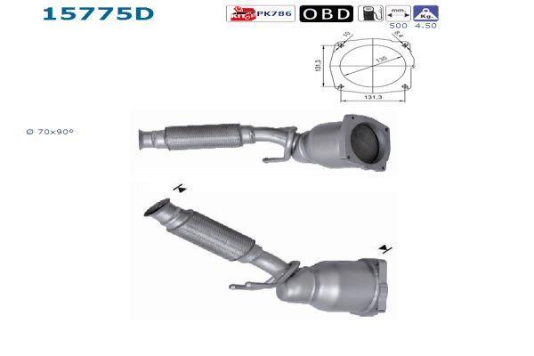 Catalyseur (Pot catalytique) AS ref. 15775D