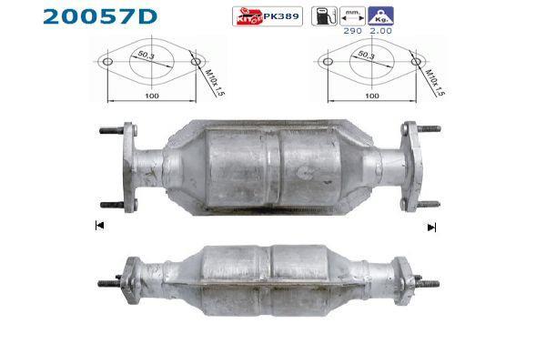 Catalyseur (Pot catalytique) AS ref. 20057D
