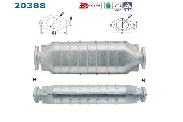 Catalyseur (Pot catalytique) AS 20388