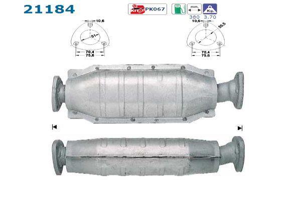 Catalyseur (Pot catalytique) AS ref. 21184