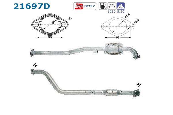 Catalyseur (Pot catalytique) AS 21697D