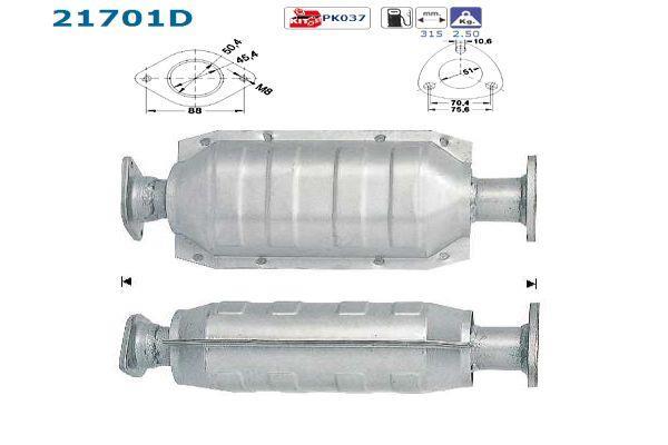 Catalyseur (Pot catalytique) AS ref. 21701D