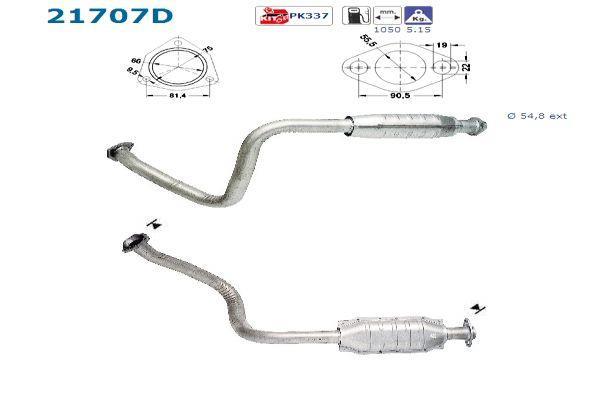 Catalyseur (Pot catalytique) AS ref. 21707D