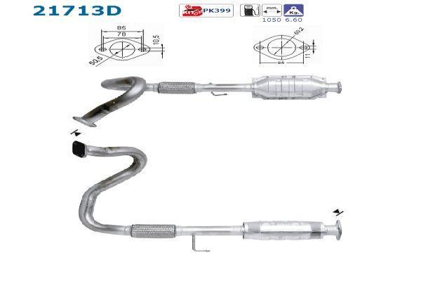 Catalyseur (Pot catalytique) AS ref. 21713D