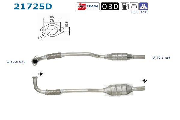 Catalyseur (Pot catalytique) AS ref. 21725D