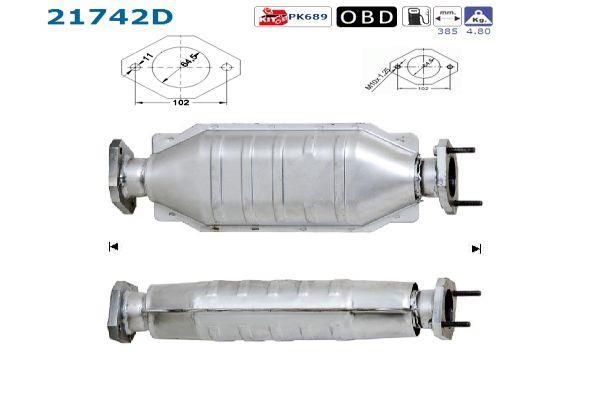 Catalyseur (Pot catalytique) AS ref. 21742D