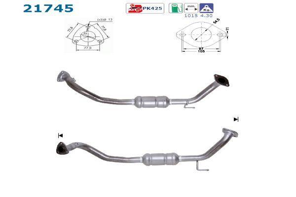 Catalyseur (Pot catalytique) AS ref. 21745