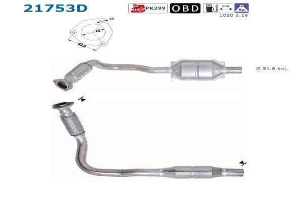 Catalyseur (Pot catalytique) AS ref. 21753D