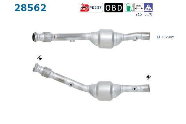 Catalyseur (Pot catalytique) AS ref. 28562