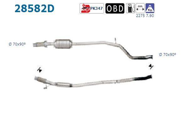 Catalyseur (Pot catalytique) AS ref. 28582D