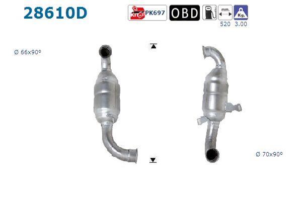 Catalyseur (Pot catalytique) AS ref. 28610D