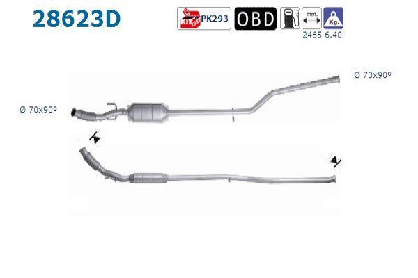 Catalyseur (Pot catalytique) AS ref. 28623D