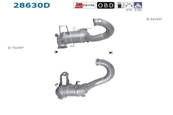 Catalyseur (Pot catalytique) AS ref. 28630D