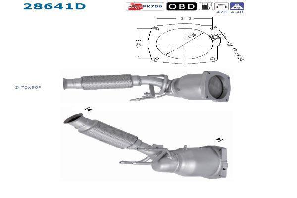 Catalyseur (Pot catalytique) AS ref. 28641D