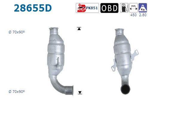 Catalyseur (Pot catalytique) AS ref. 28655D
