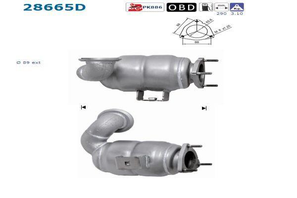 Catalyseur (Pot catalytique) AS ref. 28665D