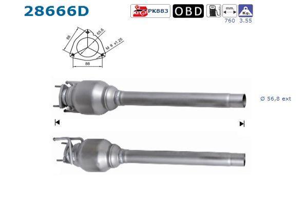 Catalyseur (Pot catalytique) AS 28666D
