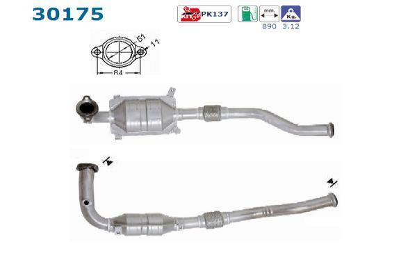 Catalyseur (Pot catalytique) AS ref. 30175