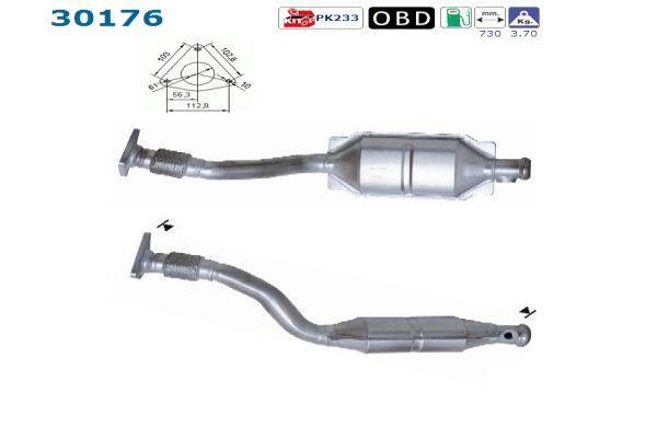 Catalyseur (Pot catalytique) AS ref. 30176