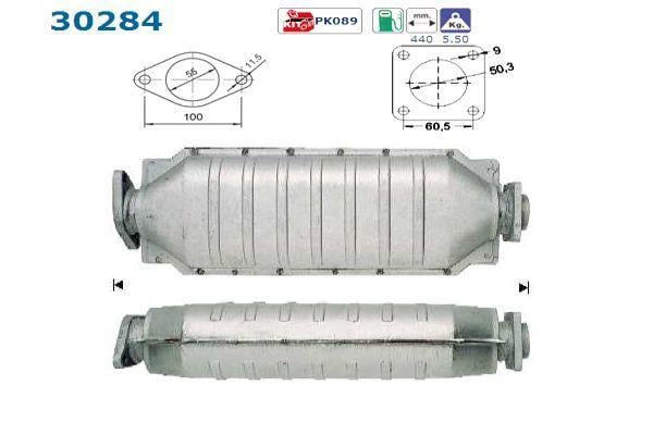 Catalyseur (Pot catalytique) AS ref. 30284