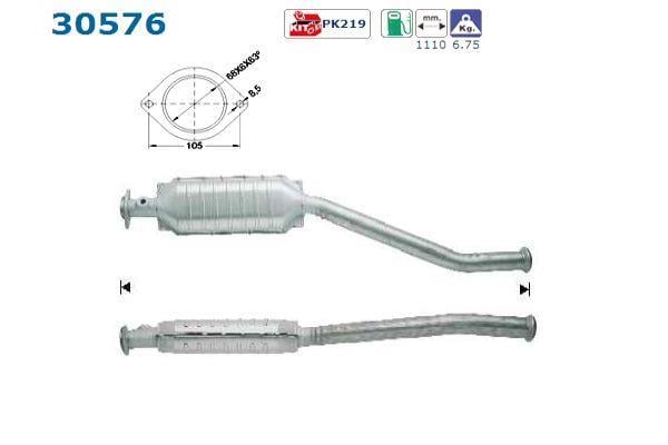 Catalyseur (Pot catalytique) AS ref. 30576
