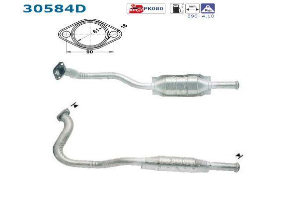 Catalyseur (Pot catalytique) AS ref. 30584D