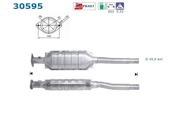 Catalyseur (Pot catalytique) AS ref. 30595