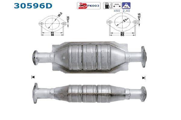 Catalyseur (Pot catalytique) AS ref. 30596D