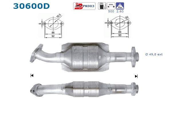 Catalyseur (Pot catalytique) AS ref. 30600D