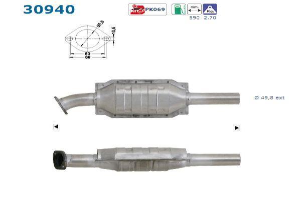 Catalyseur (Pot catalytique) AS ref. 30940