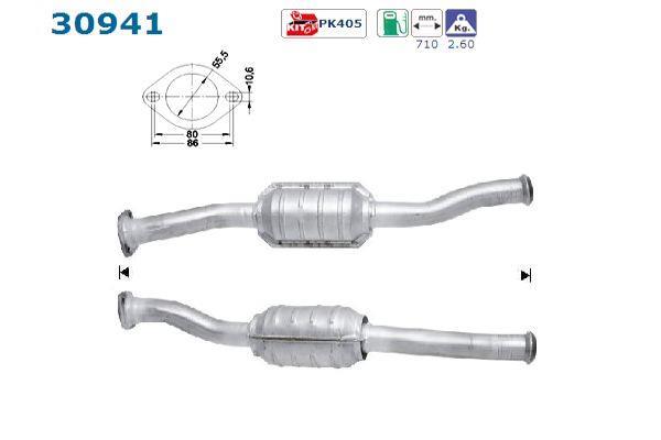 Catalyseur (Pot catalytique) AS ref. 30941
