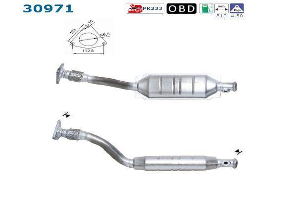 Catalyseur (Pot catalytique) AS ref. 30971