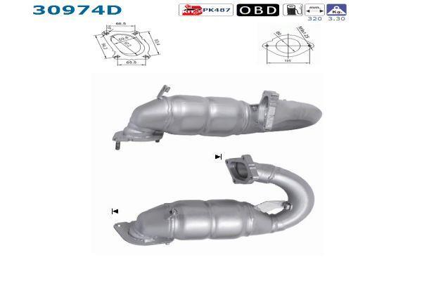 Catalyseur (Pot catalytique) AS ref. 30974D