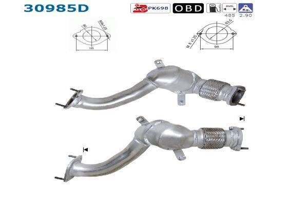 Catalyseur (Pot catalytique) AS ref. 30985D