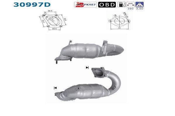 Catalyseur (Pot catalytique) AS ref. 30997D